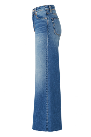 SLVRLAKE Grace Jeans in Sycamore Grove featuring a medium-blue wash, wide-leg silhouette, and classic five-pocket styling.