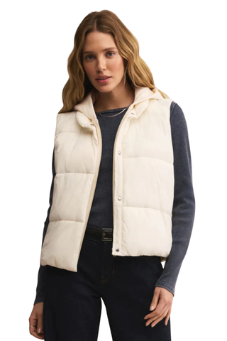Essential Puffer Vest, Cloud