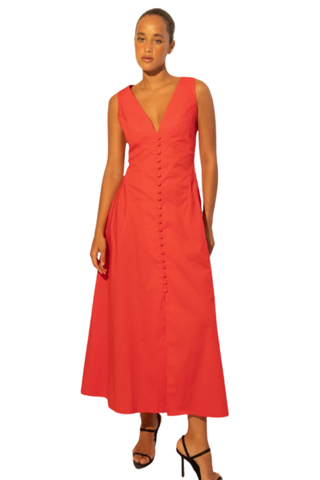 Isla Dress, Red