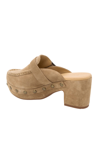 Genni Clog, Camel Suede