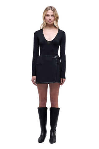 Sheridan Mini Skirt, Black