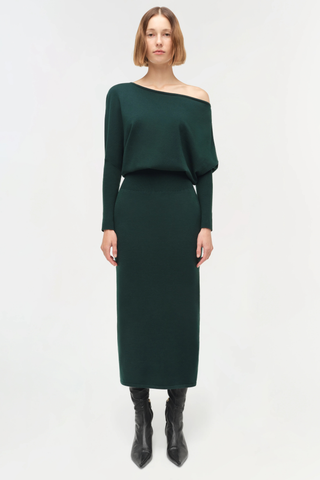 Janese Midi Dress, Emerald