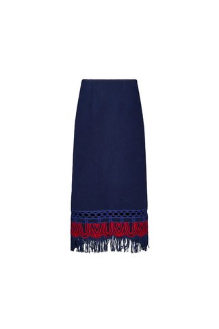 Rivington Skirt, Midnight Wool