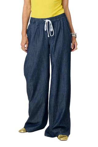 Palazzo Denim Pant, True Denim
