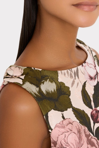 Lane Floral Mini Dress, Pink/Green