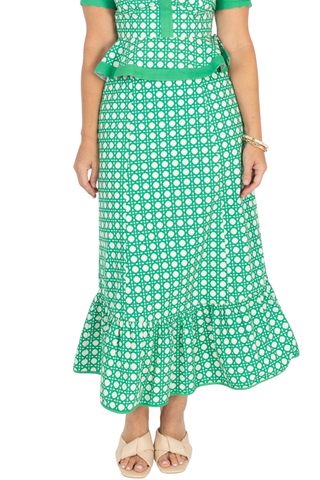 Addie Skirt, Green Cane