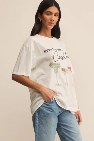 Cocktails City Tee, Sea Salt