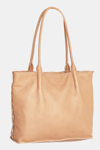 Oliver Zip Bag, Toast Tan