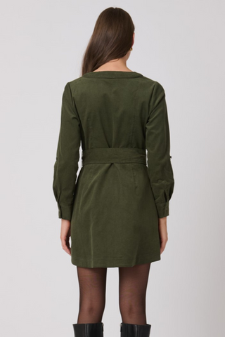 Manon Dress, Forest Green