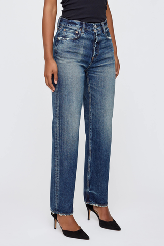 Atmore Wide Straight Jean, Blue