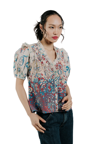 Dana Top, Andreeva Ombre Print