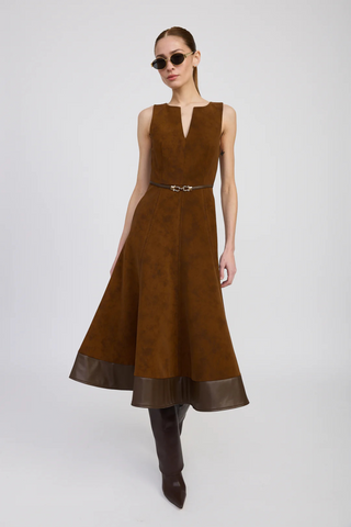 Eloise Midi Dress, Brown