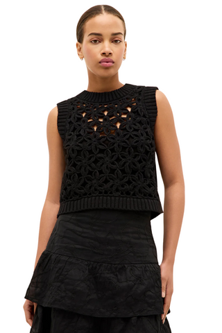 Thea Shell Top, Black