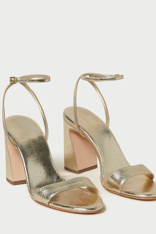 Malia Curved Sandal, Champagne