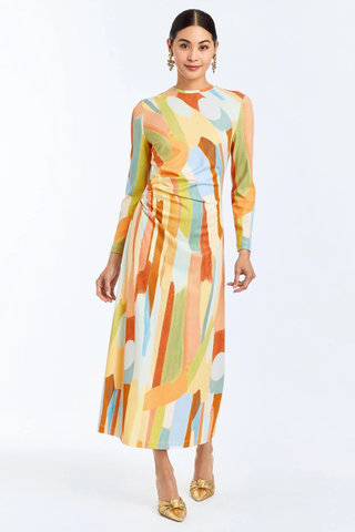 Gabriella Midi Dress, Fresco Tides