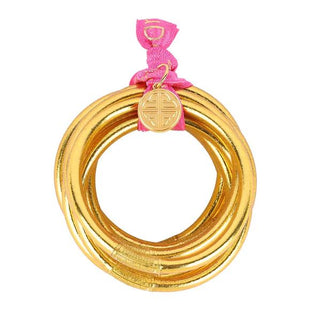 Gold All Weather Bangles, Set of 6