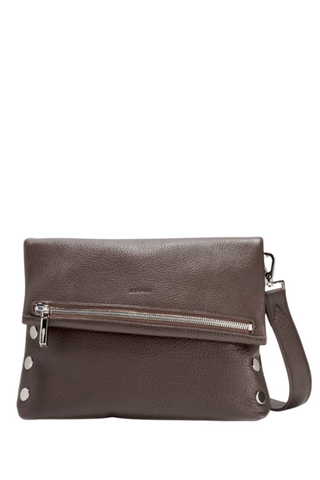 VIP Med Handbag, Espresso Pebble/Silver