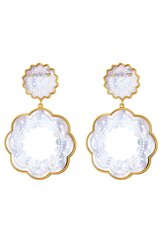 Paloma Drop Earring, Mother of Pearl