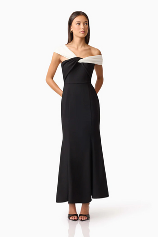 Ruby Gown, Black/White