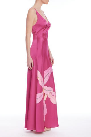 Twist Bodice Maxi, Orchid Multi