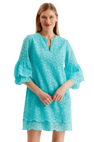 Christa Eyelet Dress, Aruba