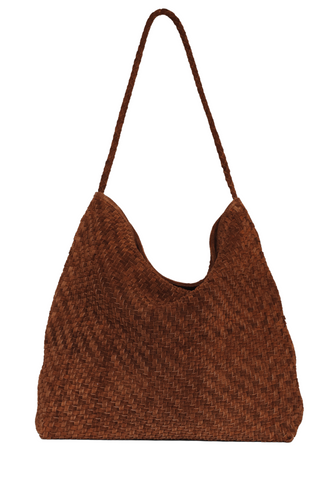 Sera Tote, Brown Suede
