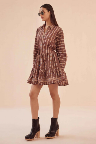 Tula Mini Dress, Aara Espresso