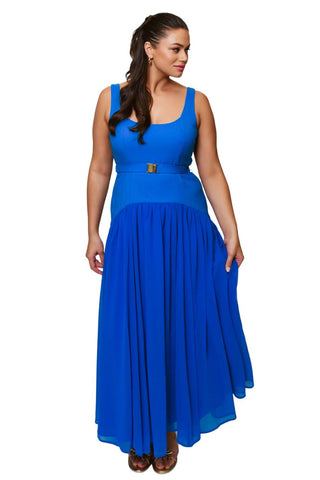 Ridge Dress, Cobalt