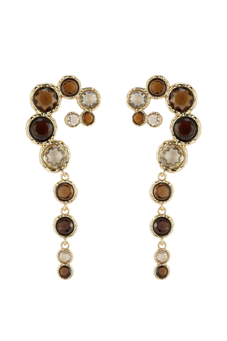 Luxe Finley Earrings, Brown