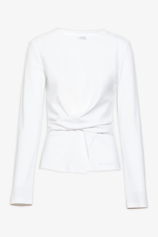 Kelsey Long-Sleeve Top, Optic White