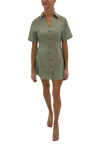 Drew Dress, Hunter Plaid