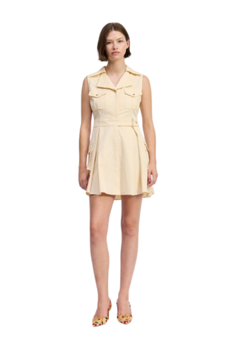 Elspeth Mini Dress, Butter Yellow