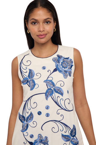 Tiffany Mini Dress, Kimber Embroidery