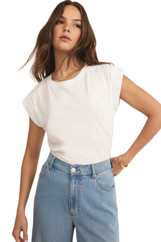Camino Slub Top, White