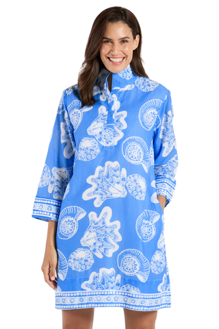 Helen Mini Dress, Shoreline Harbor Blue