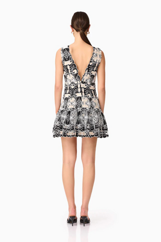 Jolie Mini Dress, Black White