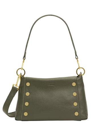 Bryant Med Handbag, Olive/Gold