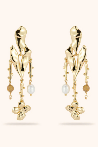 Lelani Luxe Earrings, White Gold