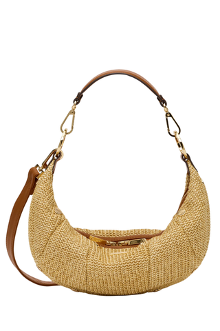 Erica Sml Handbag, Cocoa Raffia