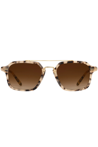 Colton Sunglasses, Matte Oyster 18K
