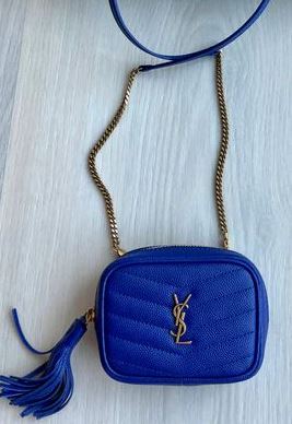 Baby Lou Chain Wallet, Blue