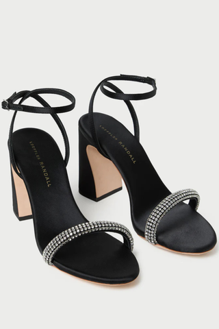 Malia Curved Heel, Black/Diamond