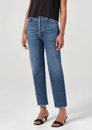 90's Pinch Waist Crop Jean, Solace