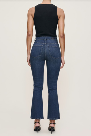 Bridget Crop Boot Jean, Dark Indigo