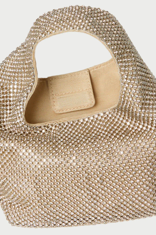 Kenzie Mini Bucket Clutch, Shadow Gold