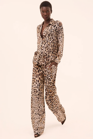 Celine Top, Leopard Print