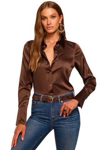 Victoria Blouse, Boho Brown