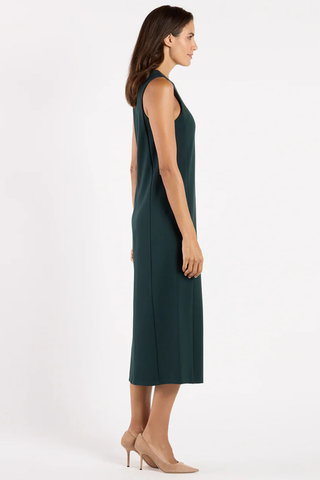 Darcy Ponte Midi Dress, Pine