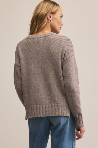 Beck Textured Sweater, Light Tavern
