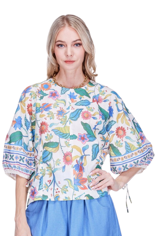 Gored Top, Festival Florals